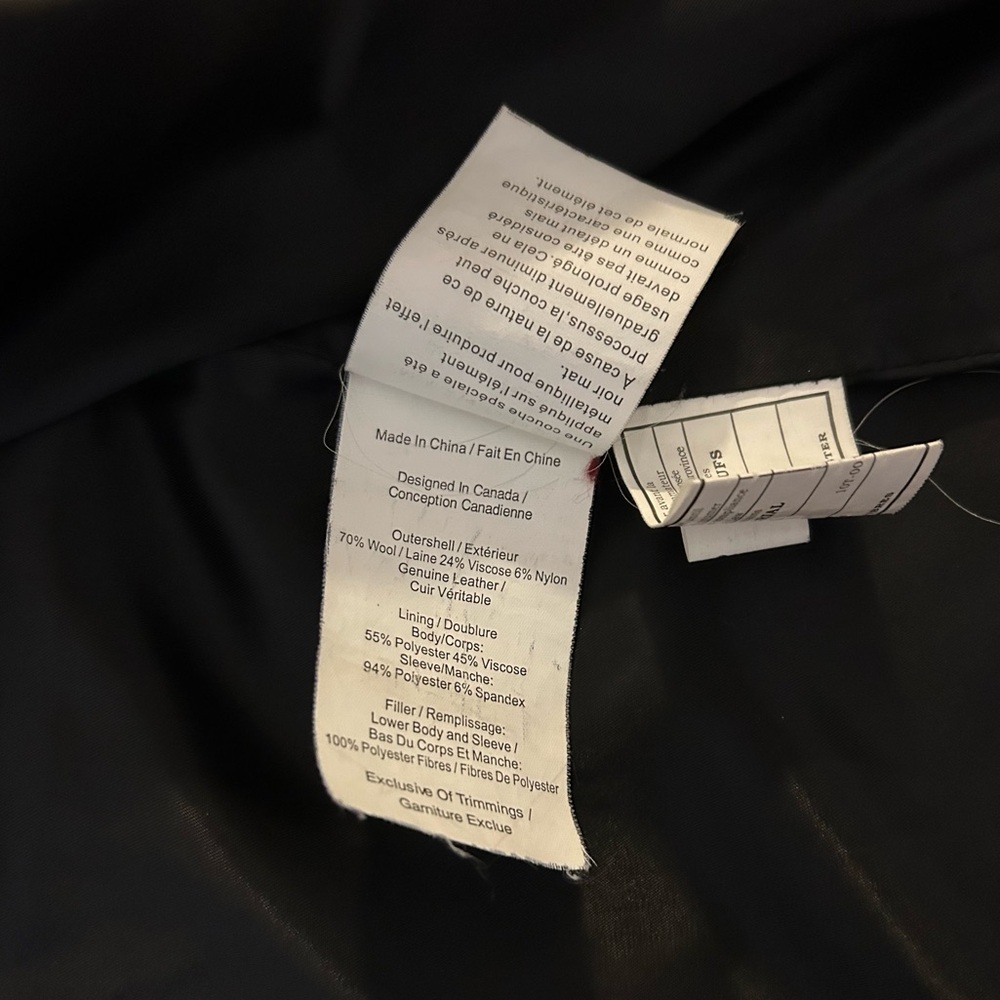 Danier Women's Wool and Leather Jacket - Picture 14 of 15